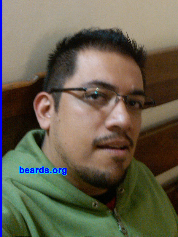 Adolfo
Bearded since: 2005.  am an occasional or seasonal beard grower.

Comments:
I grew my beard because I like how I look.

How do I feel about my beard? I love having a beard
Keywords: goatee_mustache