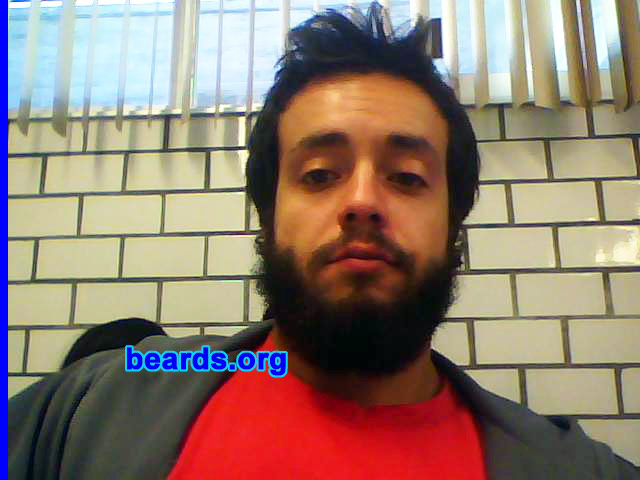 Bernardo T.
Bearded since: 2011. I am an experimental beard grower.

Comments:
I grew my beard 'cause I feel mighty!!
I grew my beard because beards are mighty!!!
I grew my beard because, in my beard I trust.

How do I feel about my beard? I love it.  I will never be the same without a beard!  All the people must accept the men with beards!!  I feel like a spartan.
Keywords: full_beard