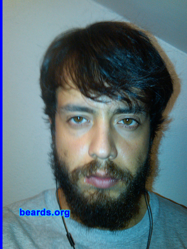 Bernardo T.
Bearded since: 2011. I am an experimental beard grower.

Comments:
I grew my beard 'cause I feel mighty!!
I grew my beard because beards are mighty!!!
I grew my beard because, in my beard I trust.

How do I feel about my beard? I love it.  I will never be the same without a beard!  All the people must accept the men with beards!!  I feel like a spartan.
Keywords: full_beard