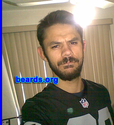 Daniel B.
Bearded since: 2013. I am an occasional or seasonal beard grower.

Comments:
Why did I grow my beard? I find it manly and natural to grow it. Jesus wore one.  Caveman wore one.  Why not me?

How do I feel about my beard?  Feels awesome.
Keywords: full_beard