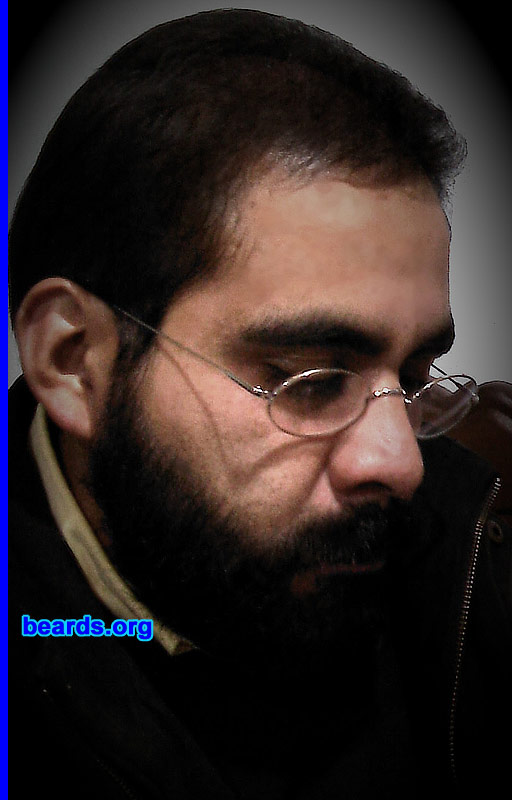 Pepe E.
Bearded since: 2003.  I am a dedicated, permanent beard grower.

Comments:
I grow my beard because I like how I look with it.

How do I feel about my beard? I feel like I'm not myself when I don't have my beard. I don't even like to grow only the mustache or a goatee. My full beard gives me personality.
Keywords: full_beard