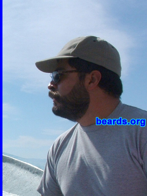 Rafael
Bearded since: 1990.  I am a dedicated, permanent beard grower.

Comments:
I grew my beard because it's a masculinity sign!

How do I feel about my beard?  Proud!
Keywords: full_beard