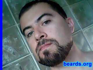 Ricardo M.
Bearded since: 2000. I am an experimental beard grower.

Comments:
My beard grows so fast, I had no choice but to let it grow...with an occasional experiment or two.

How do I feel about my beard?  It's fun to try on different shapes and styles.
Keywords: goatee_mustache