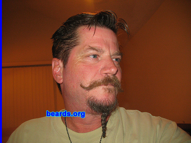 Terry
Bearded since: 2008.  I am a dedicated, permanent beard grower.

Comment:
Why did I grow my beard?  Not sure if it is. My dad couldn't.

How do I feel about my beard? I love it. Shows commitment.
Keywords: goatee_mustache