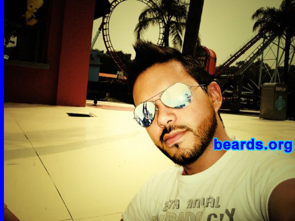 Xavier A.
Bearded since: 2011. I am a dedicated, permanent beard grower.

Comments:
I grew my beard 'cause it's part of me. It's natural and I think I look sexy with it.

How do I feel about my beard? I'm so proud and happy of being a bearded guy.
Keywords: full_beard