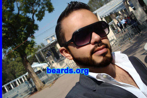 Xavier A.
Bearded since: 2011. I am a dedicated, permanent beard grower.

Comments:
I grew my beard 'cause it's part of me. It's natural and I think I look sexy with it.

How do I feel about my beard? I'm so proud and happy of being a bearded guy.
Keywords: full_beard