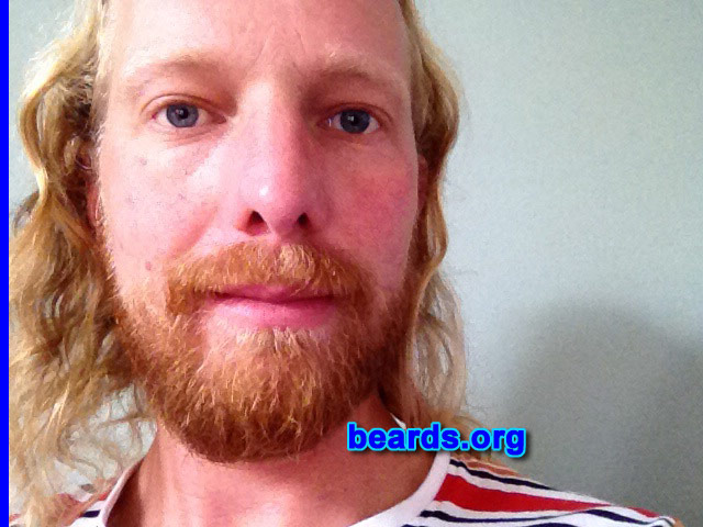 Chris
Bearded since: 2007. I am a dedicated, permanent beard grower.

Comments:
Why did I grow my beard? Makes me more handsome, symbol of manhood.

How do I feel about my beard? It is full.  I like the ginger color.
Keywords: full_beard