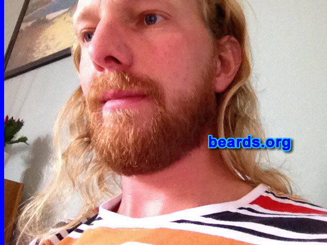 Chris
Bearded since: 2007. I am a dedicated, permanent beard grower.

Comments:
Why did I grow my beard? Makes me more handsome, symbol of manhood.

How do I feel about my beard? It is full.  I like the ginger color.
Keywords: full_beard