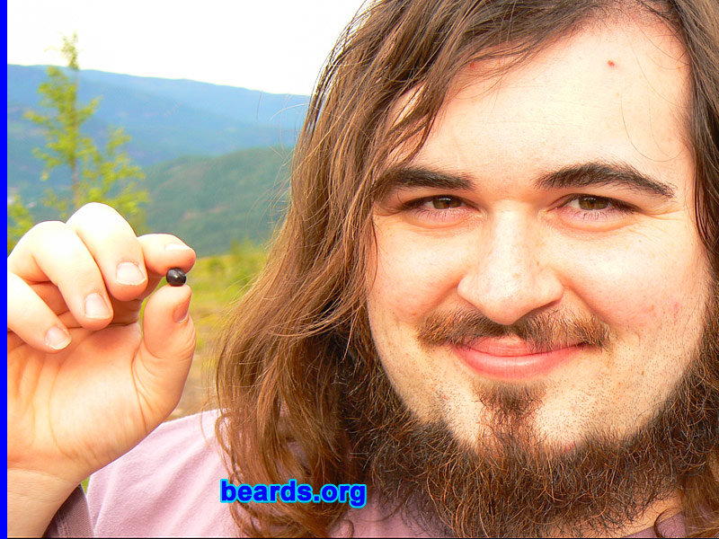 Jeremy
Bearded since: 2001.  I am a dedicated, permanent beard grower.

Comments:
My dad always had a beard, which made me want to grow one from an early age -- but my stupid follicles wouldn't cooperate until a few years ago! I tried an evil-looking pointy goatee/mustache combo for a while, but finally settled on growing the whole thing out, and I think it's better this way.

How do I feel about my beard?  I definitely love having a beard. Unfortunately, my girlfriend likes this configuration so much that I'm having difficulty convincing her to let me try another sort!
Keywords: mustache chin_curtain