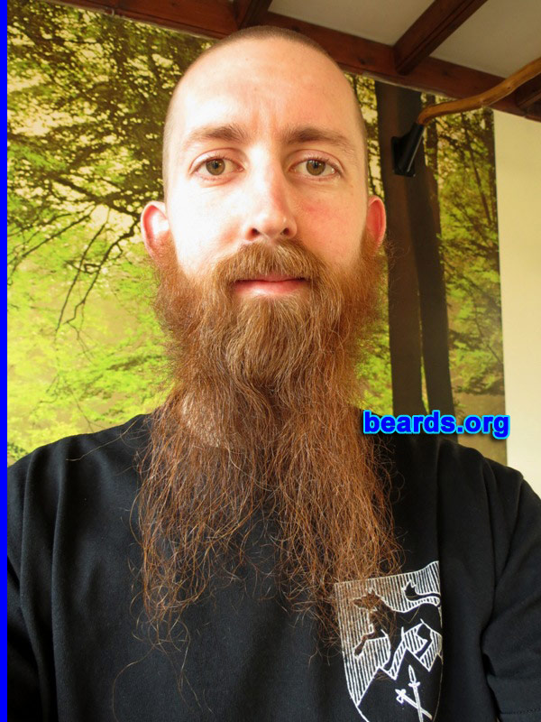 Jochem K.
Bearded since: 2010. I am a dedicated, permanent beard grower.

Comments:
Why did I grow my beard? Because I like how it looks and I hate shaving.

How do I feel about my beard? I would like it to be a bit fuller, but it's okay. And my girlfriend loves it.
Keywords: full_beard