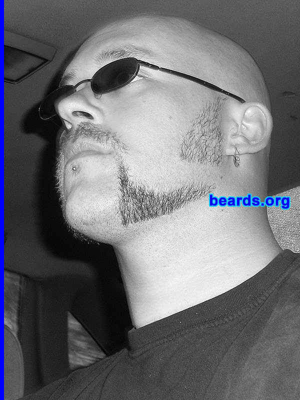 Roger K.
Bearded since: 1999. I am a dedicated, permanent beard grower.

Comments:
I grew my beard because it looks wiser, older, and it adds some originality to your looks...and just because I like it!

How do I feel about my beard?  Love it.  Love to change it every now and then.
Keywords: mutton_chops