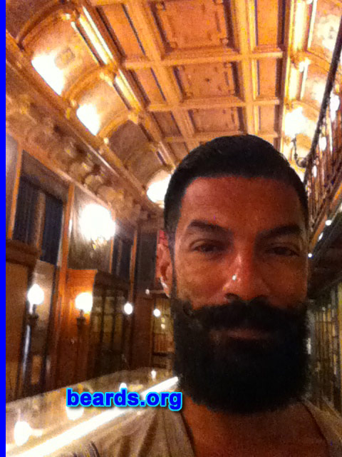 Ricardo A.
Bearded since: 2013. I am a dedicated, permanent beard grower.

Comments:
Why did I grow my beard? Tired of looking like a boy, but at first to honor my grandpa.

How do I feel about my beard?  Awesome. In love with my beard.
Keywords: full_beard