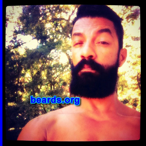 Ricardo A.
Bearded since: 2013. I am a dedicated, permanent beard grower.

Comments:
Why did I grow my beard? Tired of looking like a boy, but at first to honor my grandpa.

How do I feel about my beard?  Awesome. In love with my beard.
Keywords: full_beard