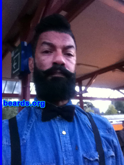 Ricardo A.
Bearded since: 2013. I am a dedicated, permanent beard grower.

Comments:
Why did I grow my beard? Tired of looking like a boy, but at first to honor my grandpa.

How do I feel about my beard?  Awesome. In love with my beard.
Keywords: full_beard