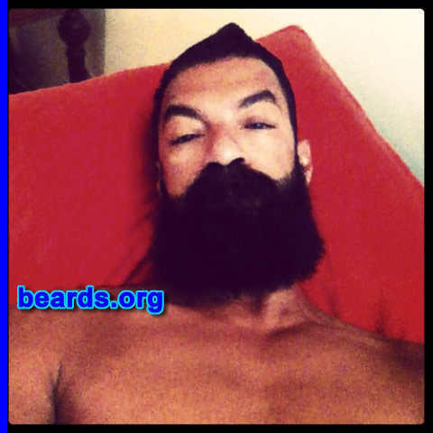 Ricardo A.
Bearded since: 2013. I am a dedicated, permanent beard grower.

Comments:
Why did I grow my beard? Tired of looking like a boy, but at first to honor my grandpa.

How do I feel about my beard?  Awesome. In love with my beard.
Keywords: full_beard