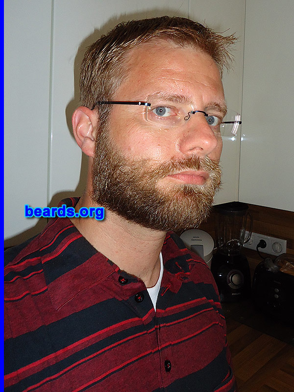 William
Bearded since: 2013.  I am an experimental beard grower.

Comments:
Why did I grow my beard? I wanted to try a different look and was curious if the "beardchange" was going to fit me. I never tried growing my beard before and I find it amazing to see the growth and changes on my face.

How do I feel about my beard? I like it.  It looks powerful.  It feels very masculine. It is really an upgrading of my face. I feel very comfortable with it!  My beard gives me a masculine feeling that I have never felt before and above that, my beard gives me a living feeling in my face. Awesome.
Keywords: full_beard