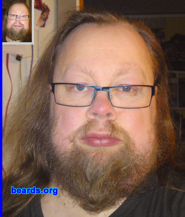 Roger P.
Bearded since: 1991.  I am a dedicated, permanent beard grower.

Comments:
Felt for growing a beard and liked it ever since.

How do I feel about my beard? I am very content with my beard.  Could use some more grooming to become more "clean cut" but otherwise I like it.
Keywords: full_beard