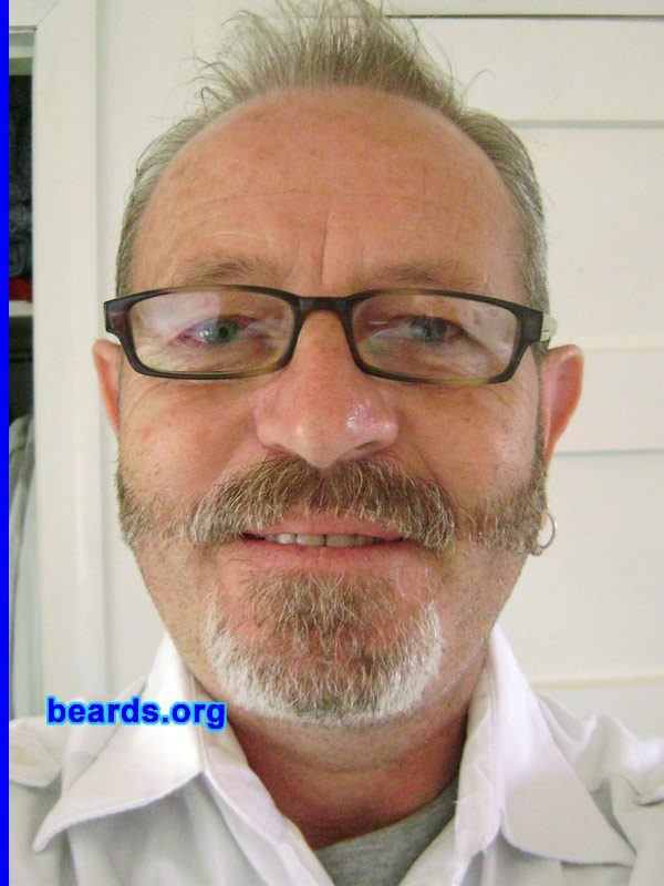 Al
I am a dedicated, permanent beard grower.

Comments:
I grew my beard because it suits me.  I do change my styles to keep it different.

How do I feel about my beard?  It's great.  Shame it's gone gray, but I color it.  [i]Just for Men[/i] is a good product.  Makes it fuller and rich!  Cool.
Keywords: goatee_mustache