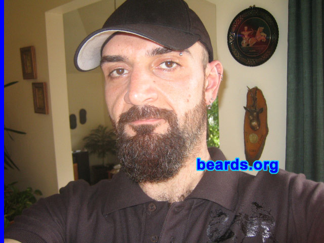 Mark
Bearded since: 1992.  I am a dedicated, permanent beard grower.

Comments:
I grew my beard because I guess it's part of me and it's something I always kept and did not to try to hide it or make sure it's clean shaved all the time.  It totally shows a lot of who you are.
 
How do you feel about your beard?  It feels great and I'd really rather be a man with a beard rather than hair on the head.
Keywords: full_beard