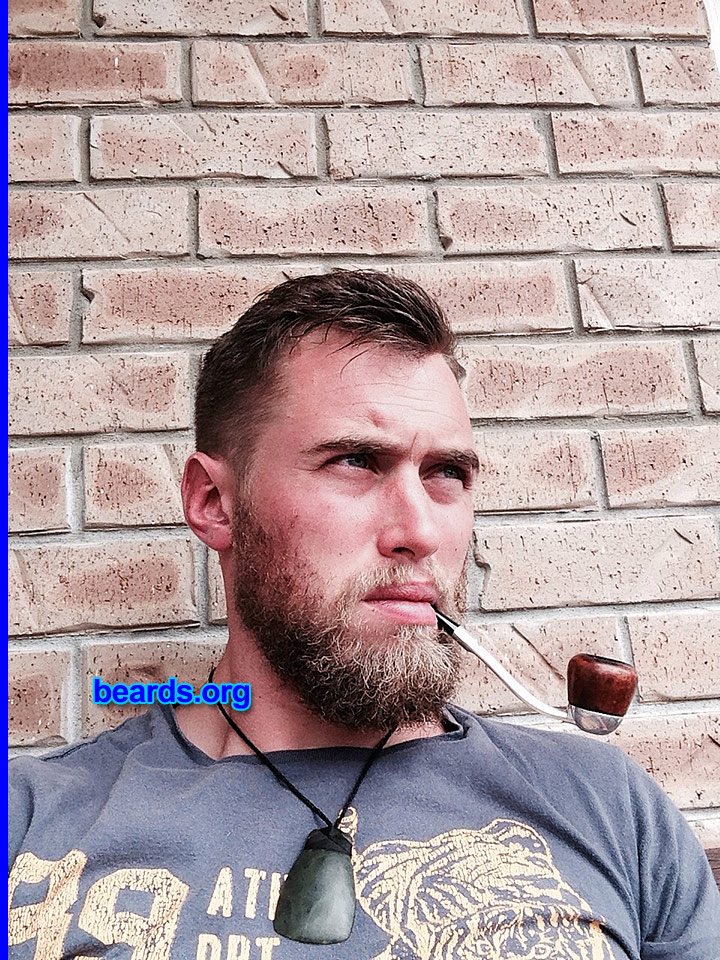 Sam
Bearded since: 2008. I am a dedicated, permanent beard grower.

Comments:
Why did I grow my beard? I've always had a chin strap beard with goatee. I left it to grow after Movember and haven't looked back since!

How do I feel about my beard? I absolutely love it!
Keywords: full_beard