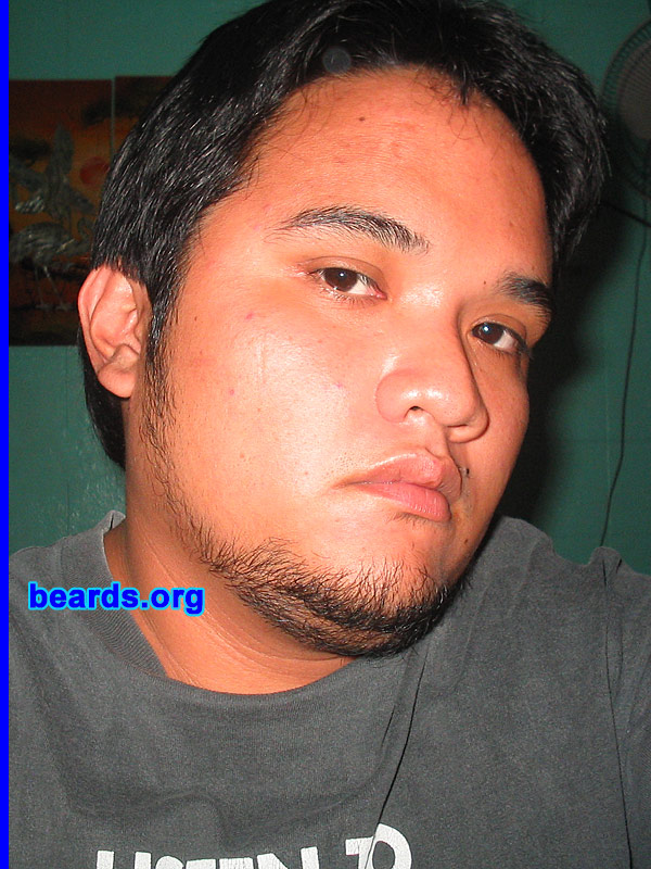 Chris
Bearded since: 2000.  I am an occasional or seasonal beard grower.

Comments:
I grew my beard because I want to look mature and I think by having beard I will look that way.

How do I feel about my beard?  Satisfied.
Keywords: chin_curtain