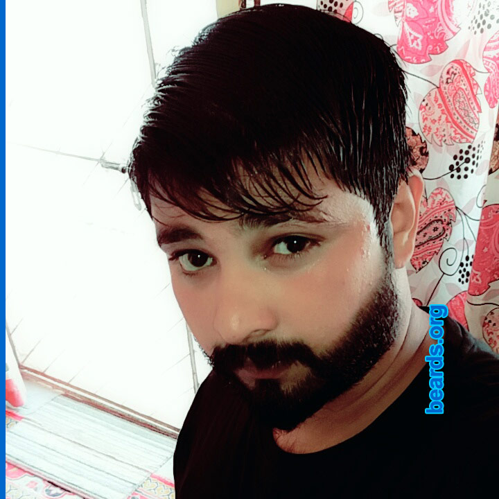 Mohsin K.
Bearded since: 2016.  I am an dedicated, permanent beard grower.

Comments:
Why did I grow my beard? Beard makes me comfortable and I feel like a responsible person with beard.  Simply said that I'm in a relationship with my beard.

How do I feel about my beard? I feel awesome and outstanding with my beard.
Keywords: full_beard