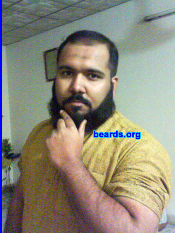 Shrjeel K.
Bearded since: 2000.  I am a dedicated, permanent beard grower.

Comments:
I grew my beard because a beard makes a person look much better.

How do I feel about my beard?  I feel great and happy.  I love my beard.
Keywords: full_beard