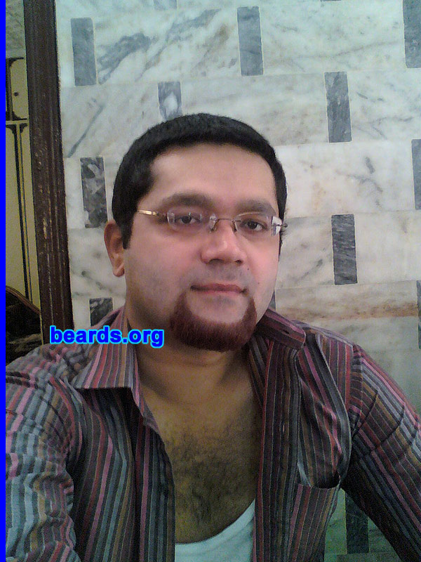 Wajih U.
Bearded since: 2005. I am a dedicated, permanent beard grower.

Comments:
I grew my beard because I always wanted to keep the beard on my face.

How do I feel about my beard?  It feels good.
Keywords: goatee_only