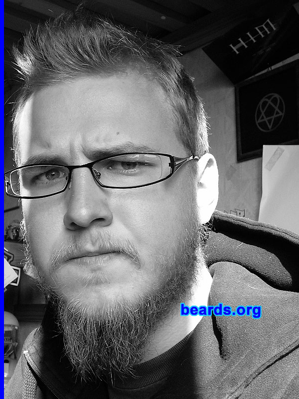 Adam
Bearded since: 2010. I am an experimental beard grower.

Comments:
I grew my beard because I always wanted to have one and see how I look like with it. While growing I liked it more and more.  So it becomes part of myself.

How do I feel about my beard? I love it!
Keywords: full_beard