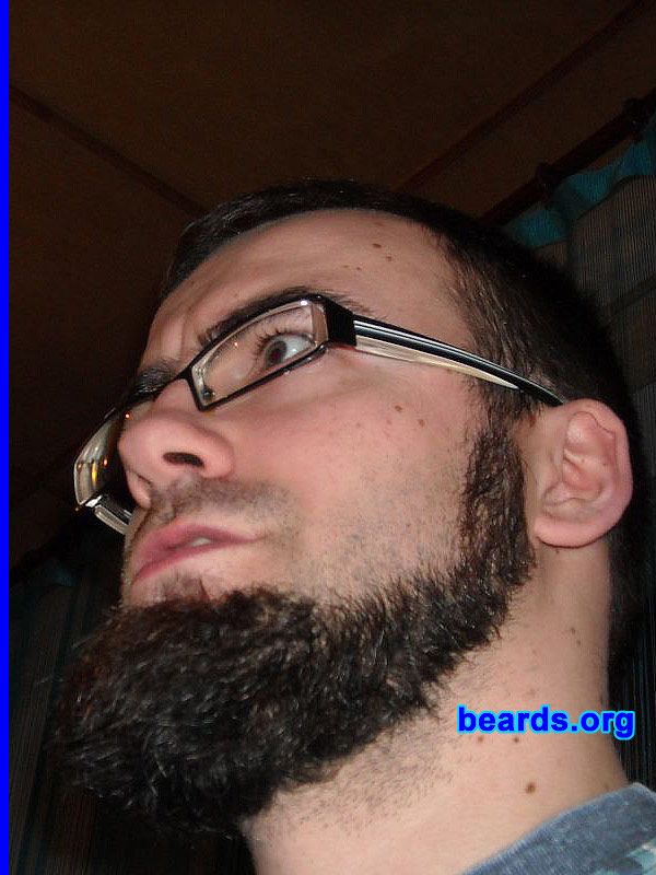 Dogo
Bearded since: 2010.  I am an experimental beard grower.

Comments:
I grew my beard because I like beards. =D

How do I feel about my beard? Great! Yeah! ;D
Keywords: chin_curtain