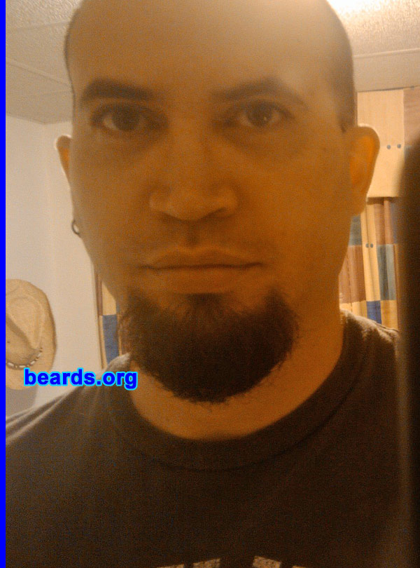 Roberto R.
Bearded since: 1997.  I am a dedicated, permanent beard grower.

Comments:
I grew my beard to enhance my personality.

How do I feel about my beard? Love it! People around tend to agree it suits my style.
Keywords: goatee_only
