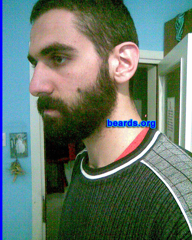 Mihailo M.
Bearded since: 2010, age twenty-two. I am a dedicated, permanent beard grower.

Comments:
Why did I grow my beard? Because the beard gives me the might that I crave.
How do I feel about my beard? 7/10 on IBDB (Internet Beard Database).
Keywords: full_beard