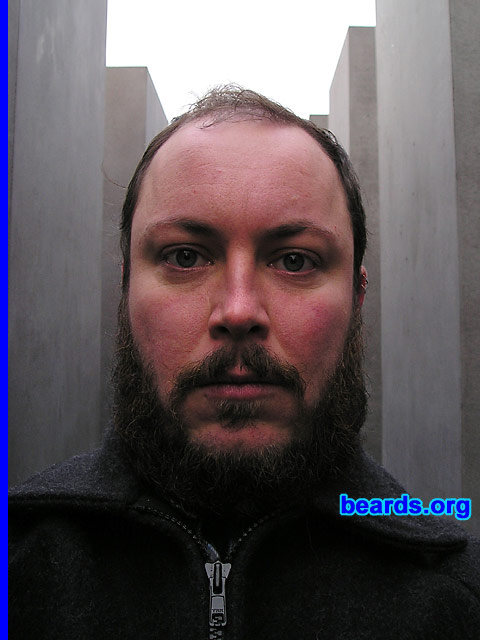 Adam
Bearded since: 2006 with this beard.  I am an occasional or seasonal beard grower.

Comments:
I grew my beard because I am living and studying in Sweden. It is cold here, and also, studying means that I don't have to be as neat and trimmed as if I were working.

How do I feel about my beard?  I feel excitement every day, knowing that I have a friend
Keywords: full_beard