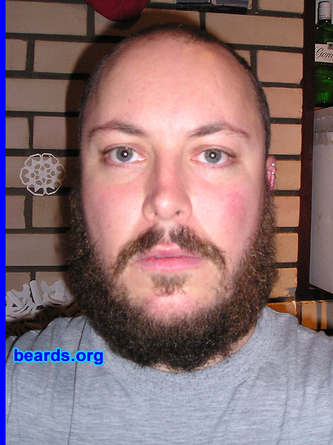 Adam
Bearded since: 2006 with this beard.  I am an occasional or seasonal beard grower.

Comments:
I grew my beard because I am living and studying in Sweden. It is cold here, and also, studying means that I don't have to be as neat and trimmed as if I were working.

How do I feel about my beard?  I feel excitement every day, knowing that I have a friend
Keywords: full_beard