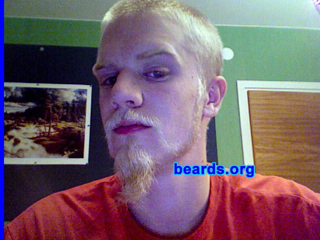 Elias
Bearded since: 2008.  I am an experimental beard grower.

Comments:
I didn't bother shaving for a while and felt, hey, this was really nice! Then I grew it longer because, at seventeen years old, I was the only one who could. 

How do I feel about my beard? It makes me feel older and more respected. When I had the style in the picture, I felt a bit like an emperor. It's one of the things I like the most about myself.
Keywords: mutton_chops chin_strip