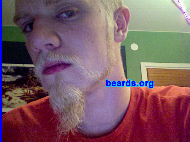 Elias
Bearded since: 2008.  I am an experimental beard grower.

Comments:
I didn't bother shaving for a while and felt, hey, this was really nice! Then I grew it longer because, at seventeen years old, I was the only one who could. 

How do I feel about my beard? It makes me feel older and more respected. When I had the style in the picture, I felt a bit like an emperor. It's one of the things I like the most about myself.
Keywords: mutton_chops chin_strip