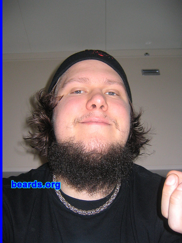 Kaj Nyman
Bearded since: 2007.  I am a dedicated, permanent beard grower.

Comments:
I grew my beard 'cause my buddies told me to let it grow.

