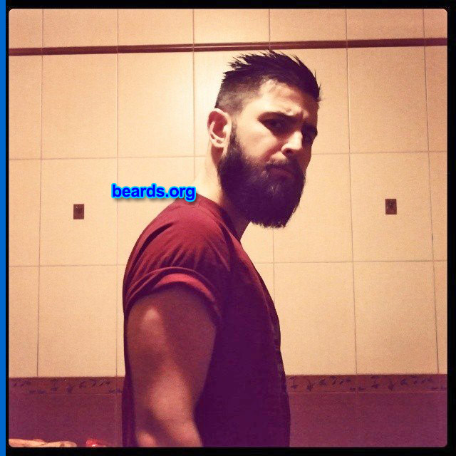 Chris F.
Bearded since: 2013. I am a dedicated, permanent beard grower.

Comment:
I grew my beard because why not?

How do I feel about my beard? Makes me feel tough!
Keywords: full_beard