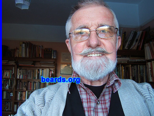 Alan
Bearded since: 1958?  I am a dedicated, permanent beard grower.

Comments:
I grew my beard because I don't believe in shaving. Just love my beard. Had it since I was about twenty-one, if my memory serves me right.  I am now seventy-two.

How do I feel about my beard?  Love my beard. Been cultivating a handlebar mustache for a couple of years.
Keywords: full_beard