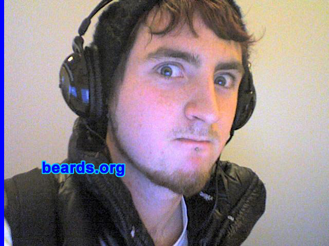 Adam C.
Bearded since: 2005.  I am a dedicated, permanent beard grower.

Comments:
I first grew a beard 'cause my ex bought me a razar.  I grew to LOVE it.  So it stays!

How do I feel about my beard?  I love it.  Although if it were thick and more even, I would like it more.  I like the color, though.
Keywords: chin_curtain