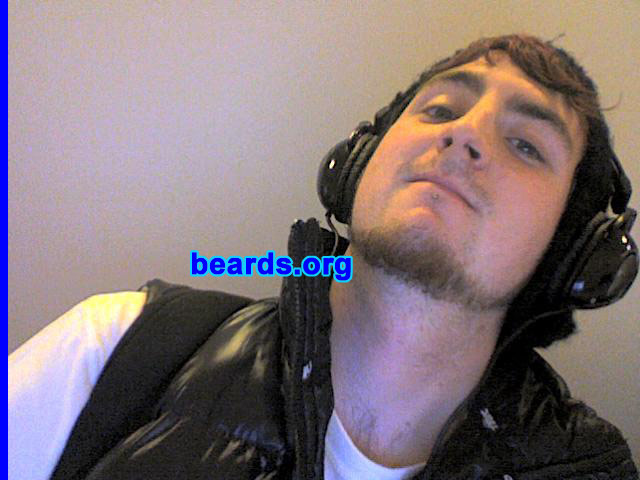 Adam C.
Bearded since: 2005.  I am a dedicated, permanent beard grower.

Comments:
I first grew a beard 'cause my ex bought me a razar.  I grew to LOVE it.  So it stays!

How do I feel about my beard?  I love it.  Although if it were thick and more even, I would like it more.  I like the color, though.
Keywords: chin_curtain