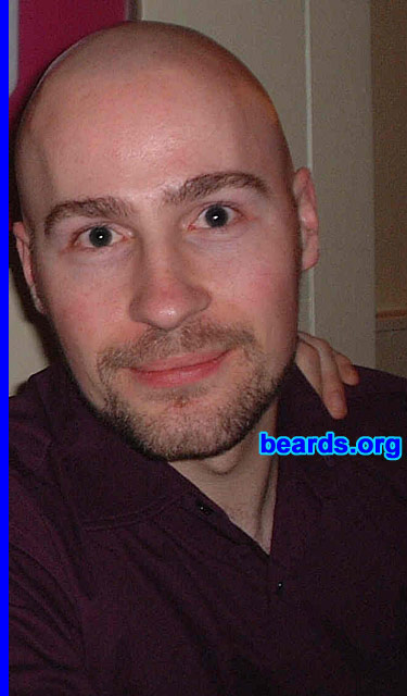 Colin
Bearded since: 2001.  I am a dedicated, permanent beard grower.

Comments:
Bored with the naked face, I decided to experiment with facial fuzz. Most often sporting a goatee, but have dabbled with full beard, mutton chops, and currently with a fu.

How do I feel about my beard?  I like it.
Keywords: goatee_mustache