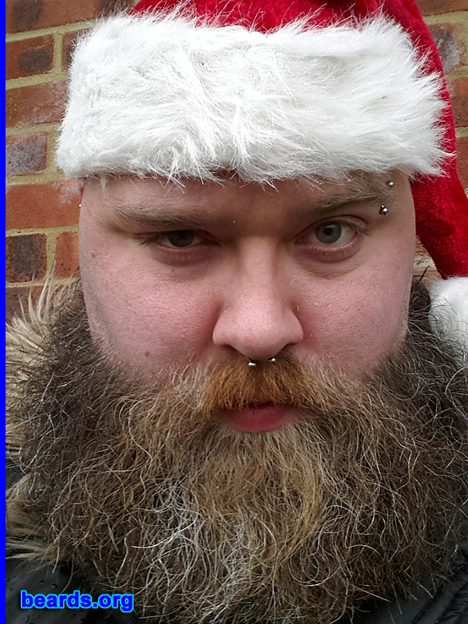 Christopher W.
Bearded since: 1996. I am a dedicated, permanent beard grower.

Comments:
Why did I grow my beard?  Would a peacock pluck its feathers? Should a man shave his natural plumage because society doesn't understand? I grow my beard because as a male human it is natural.  Shaving is an archaic military strategy to keep soldiers from having their beards grabbed in war...blasted Roman empire!

How do I feel about my beard?  I would NEVER shave my beard.  I trim it from time to time to keep it tidy, but really... heh...beard up! Be proud.  Grow it big and let other men tremble at what you can achieve! :)
Keywords: full_beard
