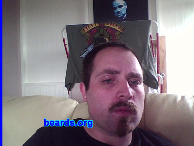 Daniel
Bearded since: 2003.  I am an occasional or seasonal beard grower.

Comments:
I grew my beard because I like having facial hair.

How do I feel about my beard?  I like it.  I like to mess with different styles.
Keywords: chin_strip goatee_only mustache