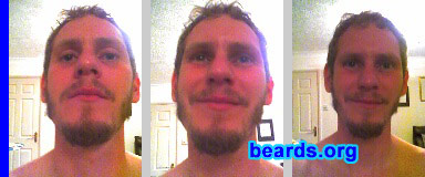 Eric S.
Bearded since: 2007.  I am an experimental beard grower.

Comments:
I feel it the right of passage to grow a beard if you can.

How do I feel about my beard?  Absolutely love it. Wish it were a bit thicker and fuller, but hopefully that will come in time.
Keywords: full_beard