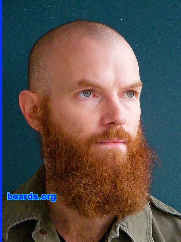 Ed B.
Bearded since: 1995.  I am a dedicated, permanent beard grower.

Comments:
I grew my beard because it's a man mask; men look more masculine with furry faces.

How do I feel about my beard?  I've always had a full beard, but this is the first year I've let it grow long. It gets more interesting the longer it gets. I also seem to be meeting more interesting people. From now on, I think I'll keep my beard long enough to remain counter-cultural.
Keywords: full_beard