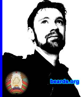 Stewart
Bearded since: 2005. I am an experimental beard grower.

Comments:
I grew my beard because most of my heroes are bearded! I like it, particularly in black and white. 
Keywords: full_beard