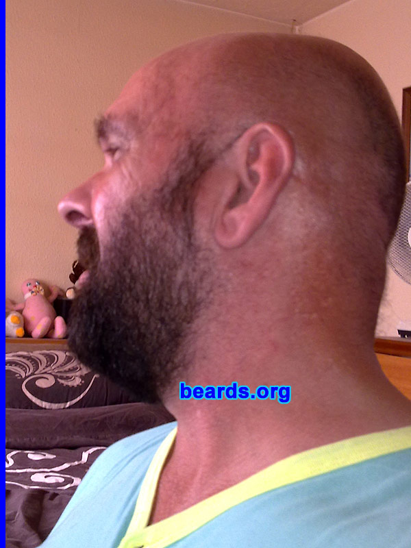 Gary
Bearded since: 2009.  I am a dedicated, permanent beard grower.

Comments:
I grew my beard because I wanted to change my appearance.  I am told that I have achieved this as nobody recognizes me and all the feedback has been very positive. 
I have grown a beard several times over the years and for some reason have always shaved it off without ever really giving it a fair trial. So far this beard has been with me the longest time and I like it so much that I think I am going to keep it! :-)

How do I feel about my beard? It feels great (I can't stop touching it) especially under the chin. As the time goes by my beard is getting thicker and fuller and that makes me want to keep it even more! I feel very confident with my beard and strangely much more so than I did when I was clean shaven, but I can't explain why.  It looks very masculine and I can also admire another guy that has a beard just as we all do on this great site! :-)
Keywords: full_beard