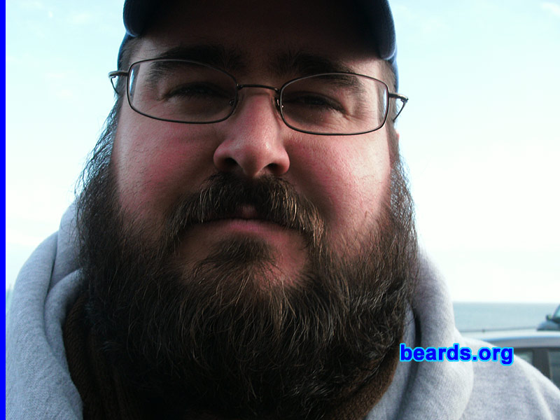 Glass
Bearded since: 2009.  I am a dedicated, permanent beard grower.

Comments:
I grew my beard because I got tired of shaving to maintain a goatee.

How do I feel about my beard? I love it.  It is thicker than I ever thought it could be. It is especially helpful in the winter for keeping my face warm.
Keywords: full_beard