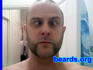 Gav B.
Bearded since: 2010.  I am an experimental beard grower.

Comments:
I like to occasionally experiment with my facial hair.

How do I feel about my beard? Great.  It makes for a good conversation starter.
Keywords: mutton_chops